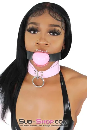0597A      2" Large Ball Gag, Candy Pink Ball Gag