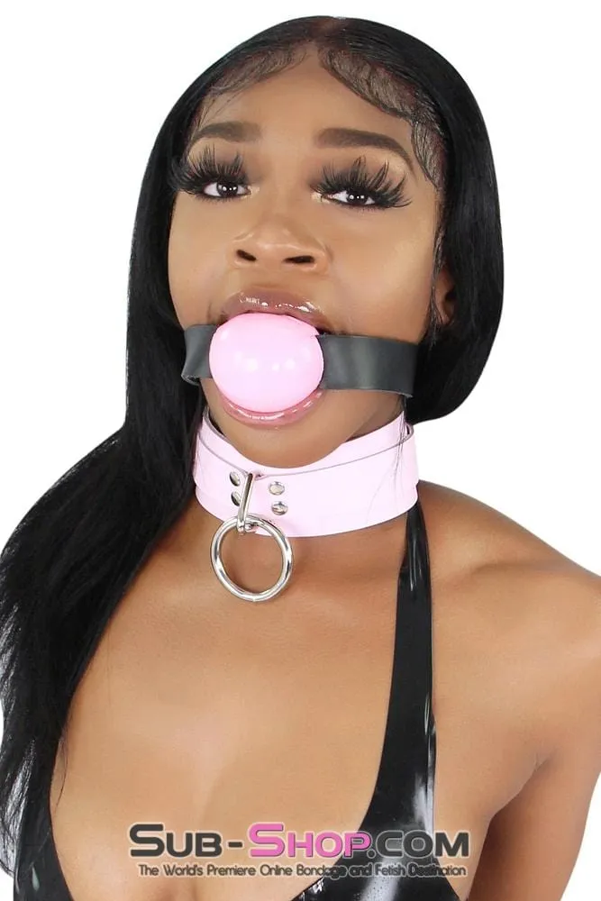 0597A      2" Large Ball Gag, Candy Pink Ball Gag