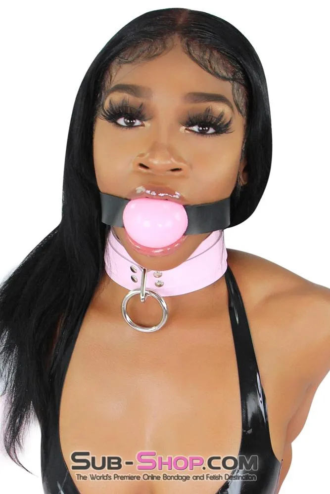 0597A      2" Large Ball Gag, Candy Pink Ball Gag