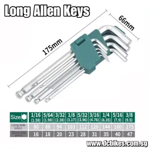 175mm Hi Quality Workshop Home Mechanic Allen Keys Tool Set