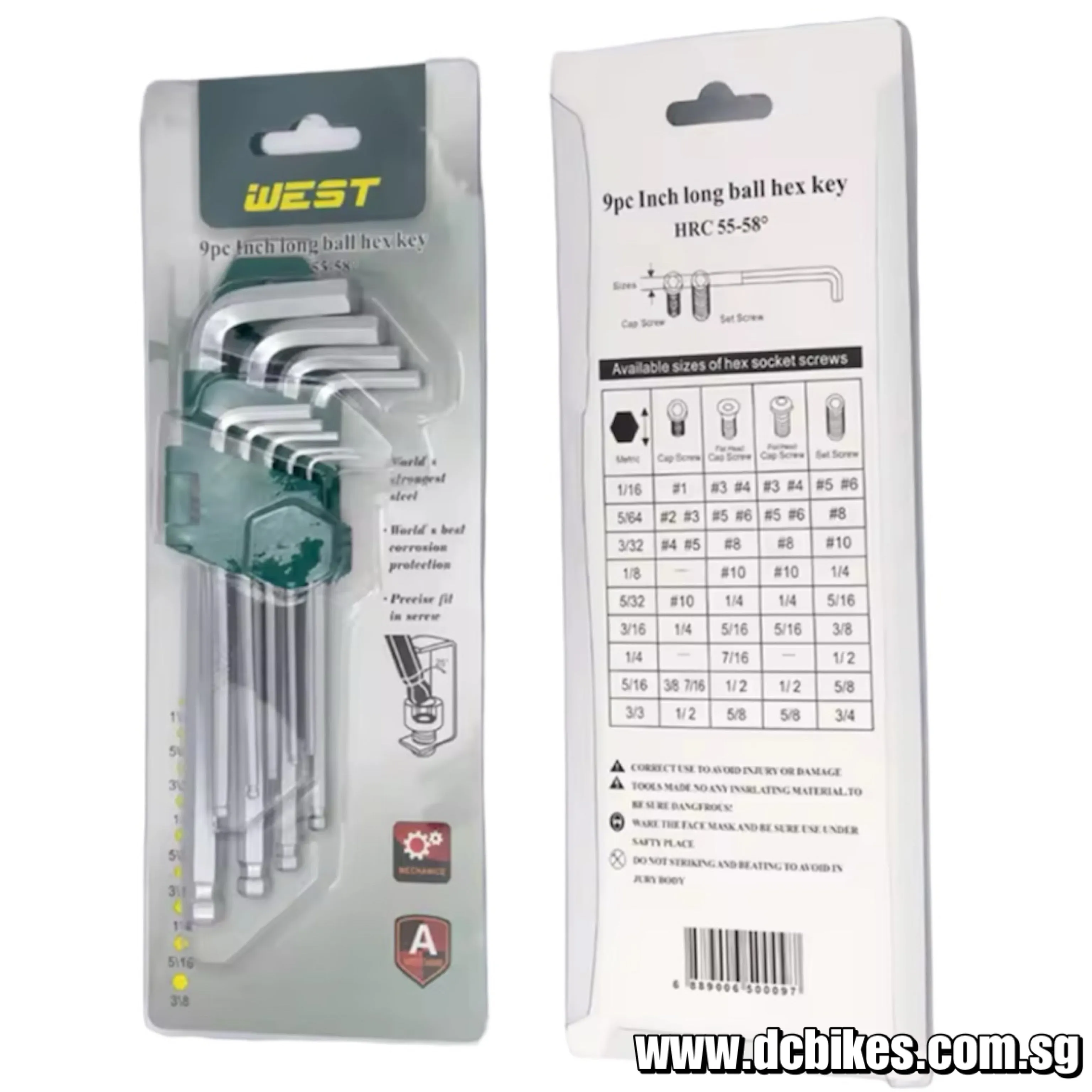 175mm Hi Quality Workshop Home Mechanic Allen Keys Tool Set