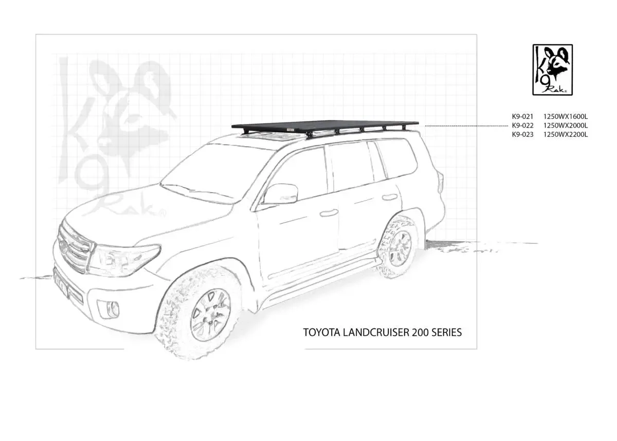 200 Series K9 Roof Racks Expedition Quality