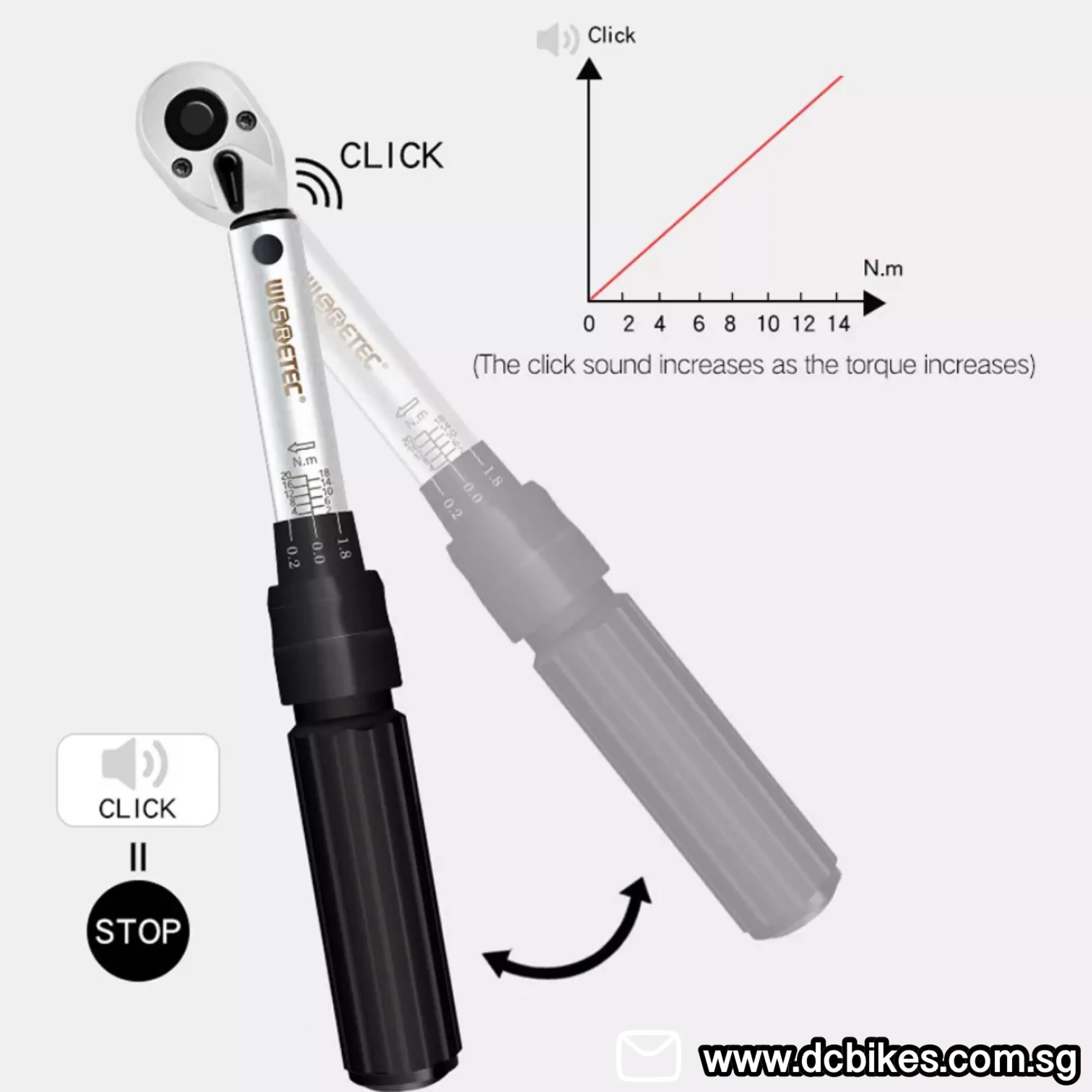 21 in 1 Professional 2nm-20nm Torque Wrench   Allen/Star Key Hex Tool Socket Bits Set Kit Box 1/4"