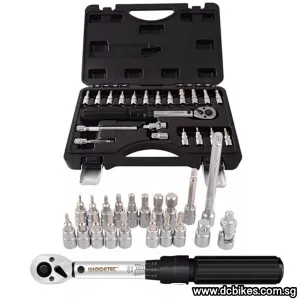 21 in 1 Professional 2nm-20nm Torque Wrench   Allen/Star Key Hex Tool Socket Bits Set Kit Box 1/4"