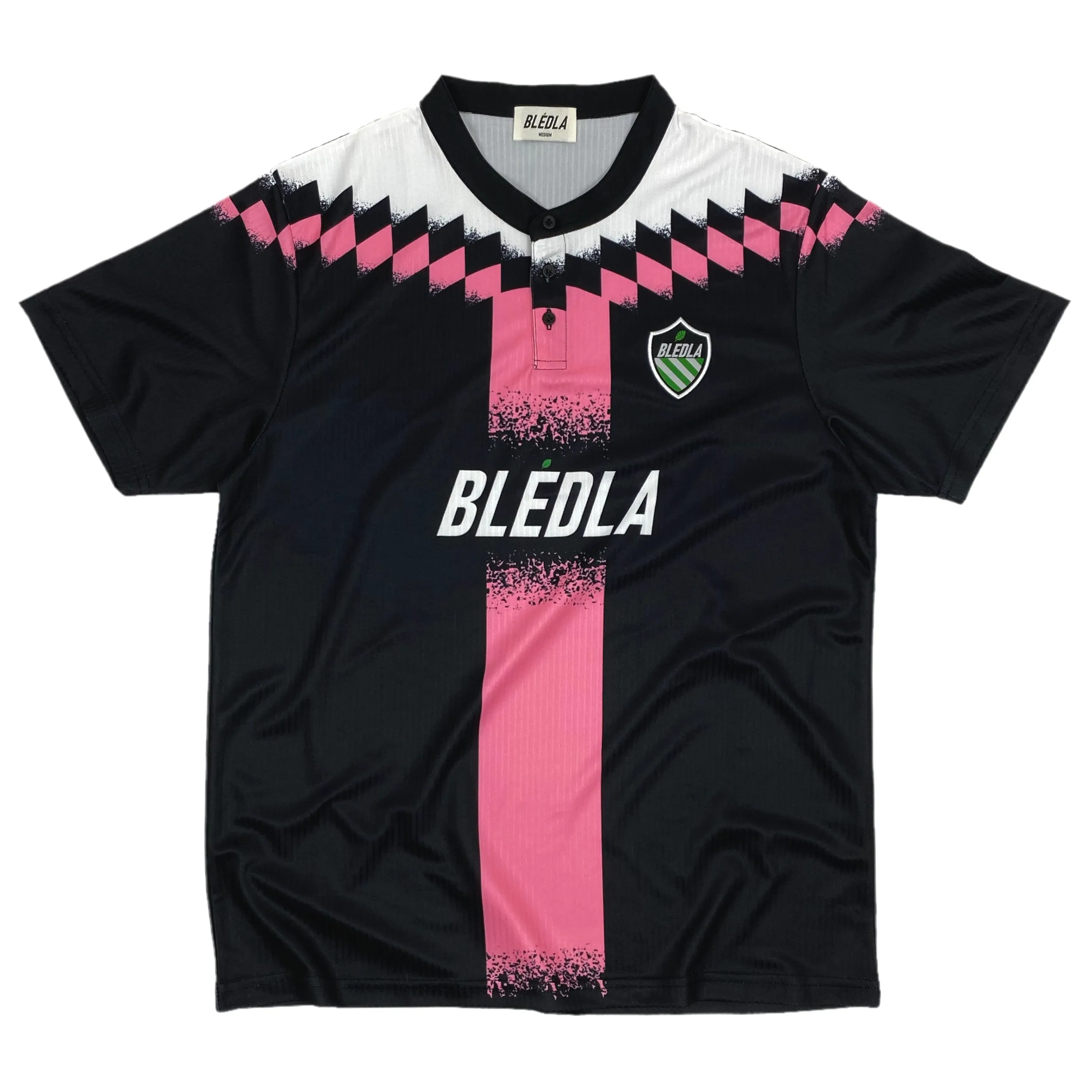 2122 Football Jersey - Black/Flamingo