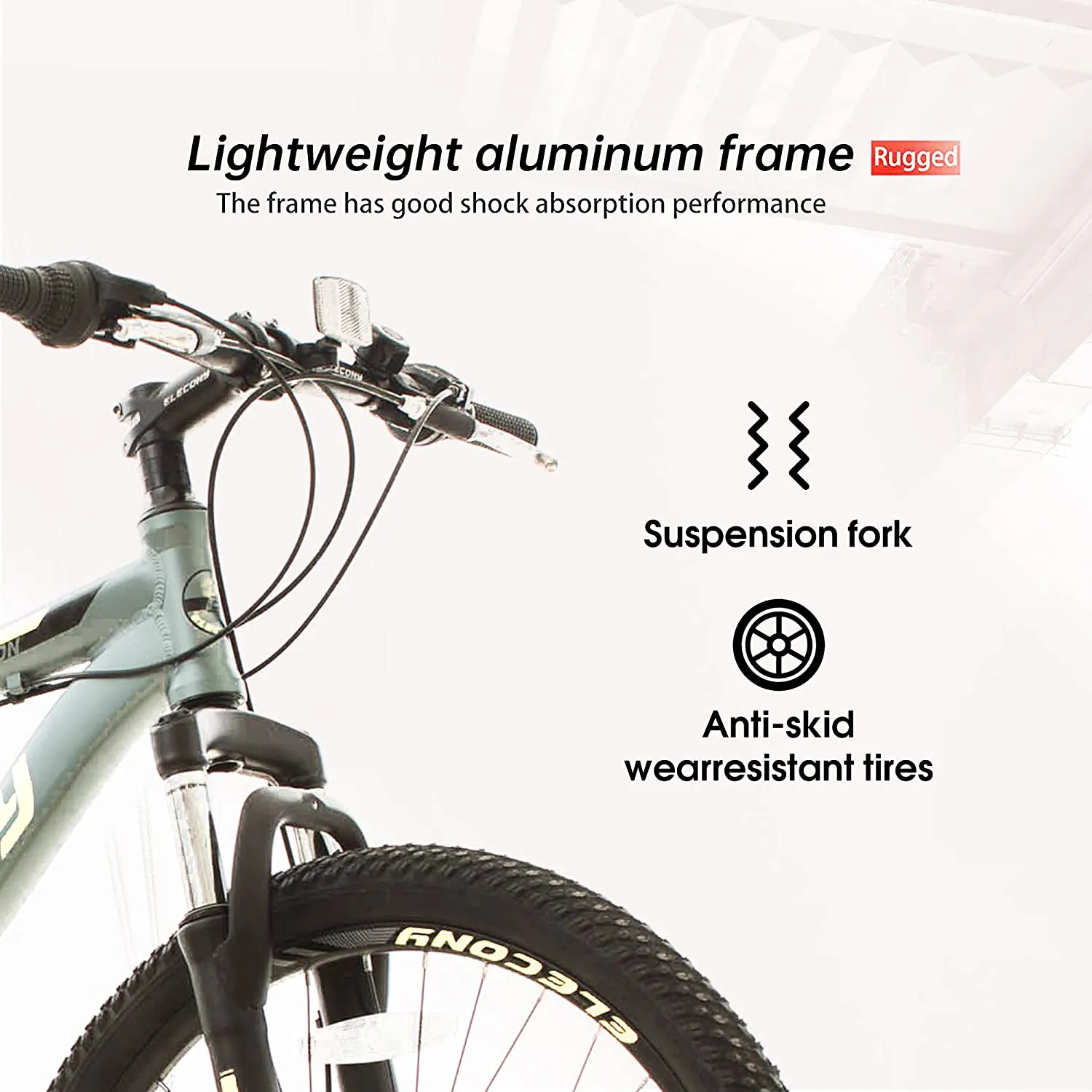 26 inch Aluminum Mountain Bike, Shimano 21 Speed Mountain Bicycle Dual Disc Brakes for Woman Men