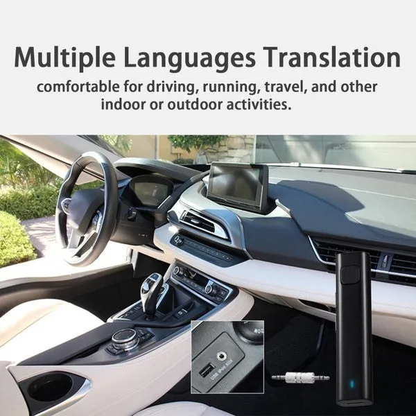 26 Multi-Language Voice Translator Smart Interpreter Bluetooth Transmitter Receiver