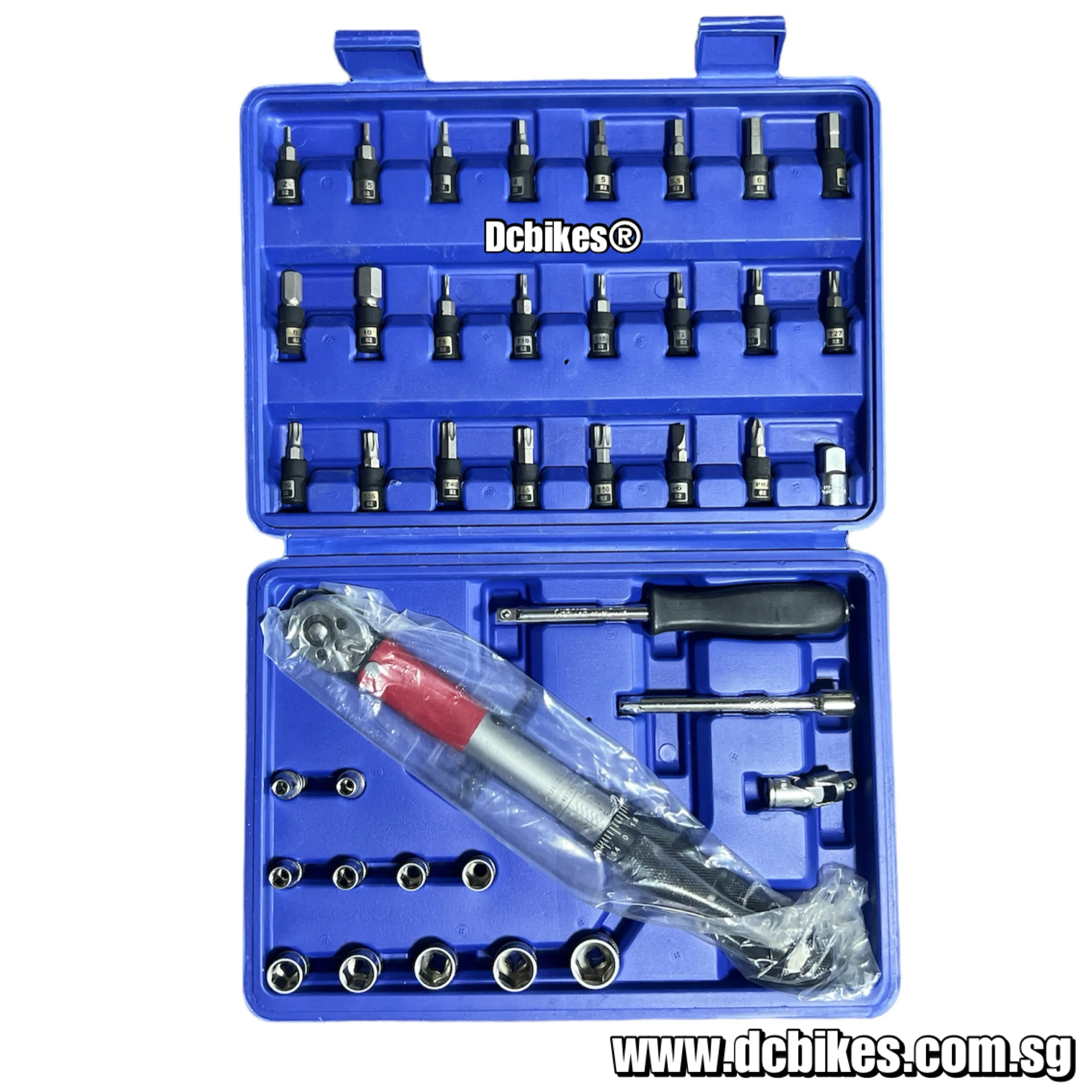 39 Pieces 5-25Nm Torque Wrench Professional Set 1/4 Tool Kit