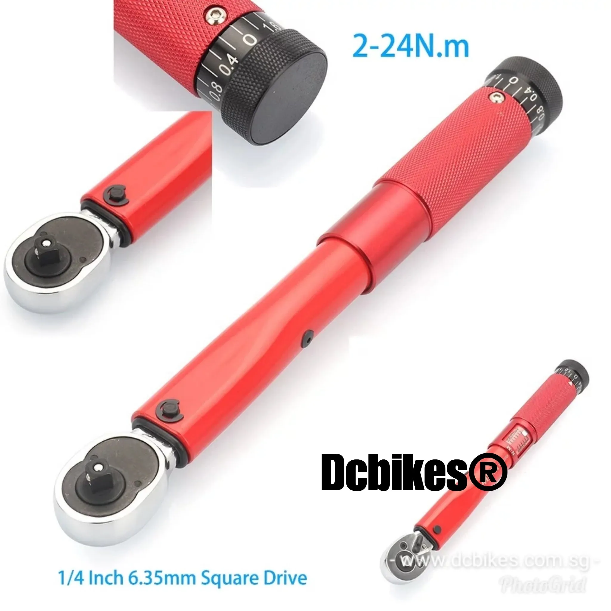 39 Pieces 5-25Nm Torque Wrench Professional Set 1/4 Tool Kit