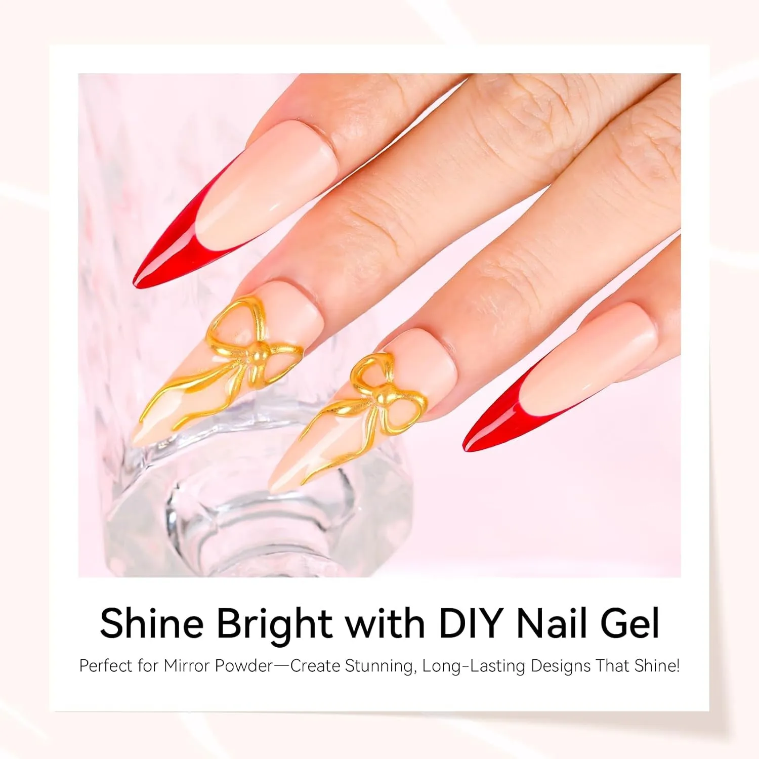 3D Nail Gel - Nail Art Sculpting Gel Nail Glue 15G No Wipe Clear Gel Polish for Nail Designs DIY Nail Art for Drawing, Molding, Sculpture and Decoration