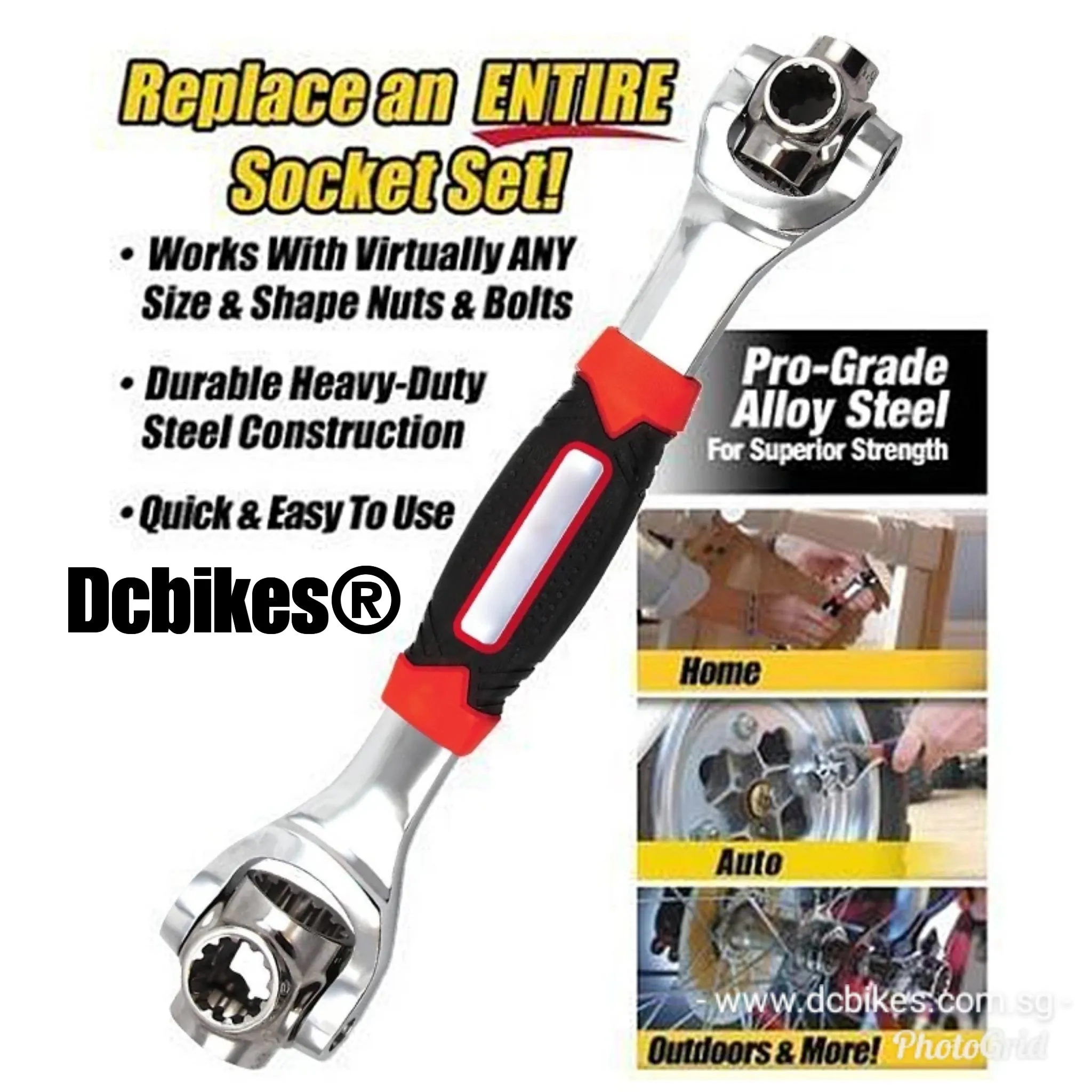 48 in 1 Multifunctional 360 Degree Revolving Rotating Wrench Socket   Spline Bolts