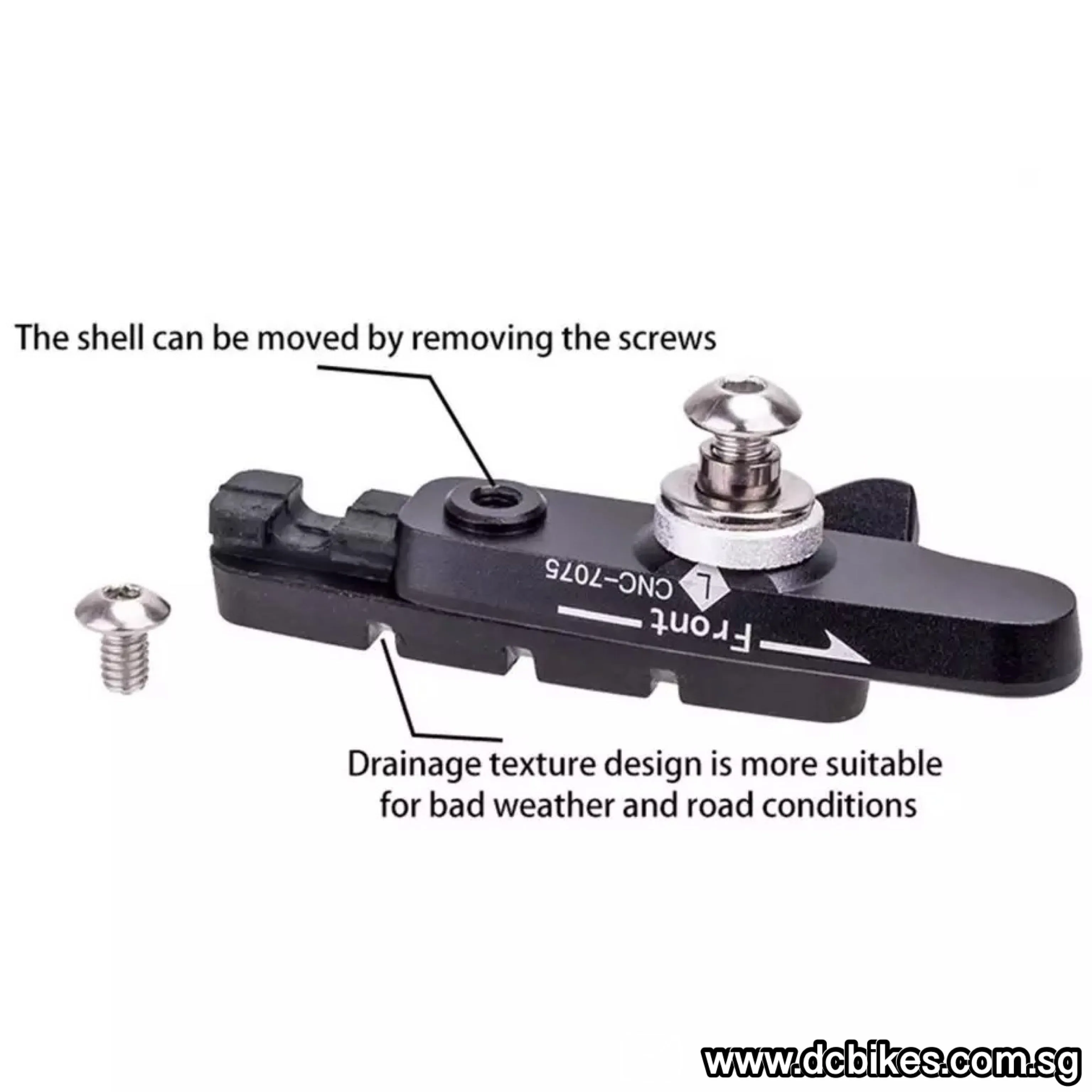 55mm C/U Bicycle Road Bike Mechanical Brake Pads