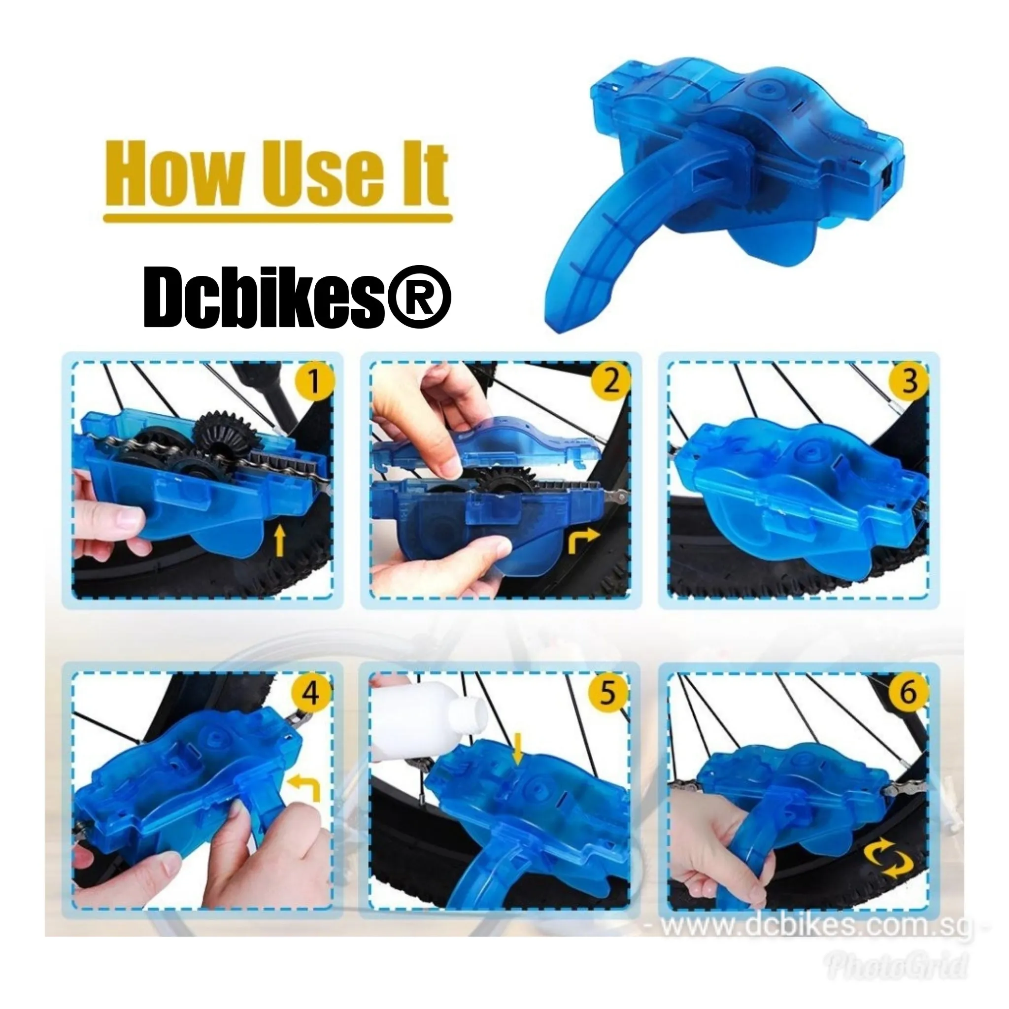 8 Pieces MTB Bike Maintenance Dirt Cleaning Brush Kit Tool Set