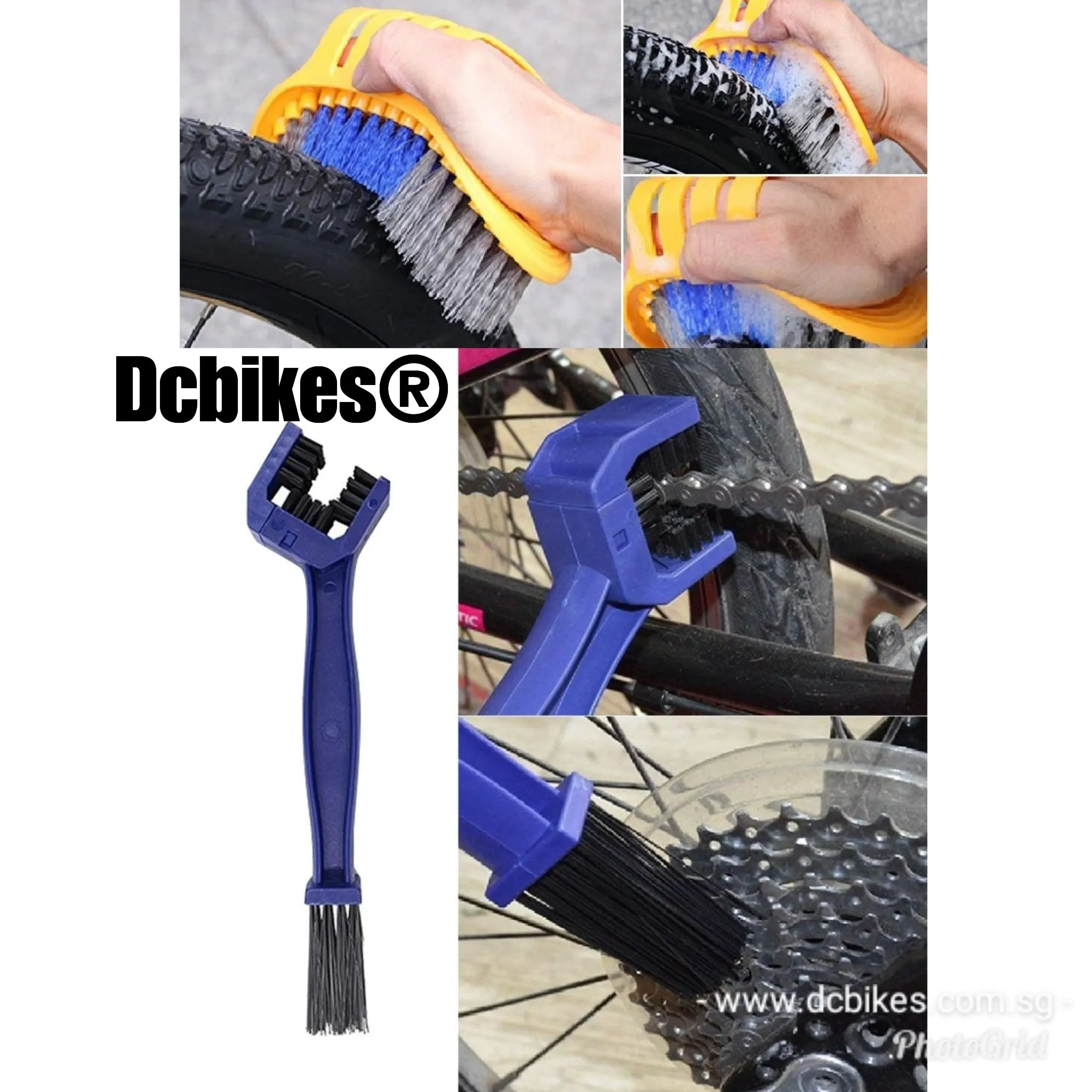 8 Pieces MTB Bike Maintenance Dirt Cleaning Brush Kit Tool Set