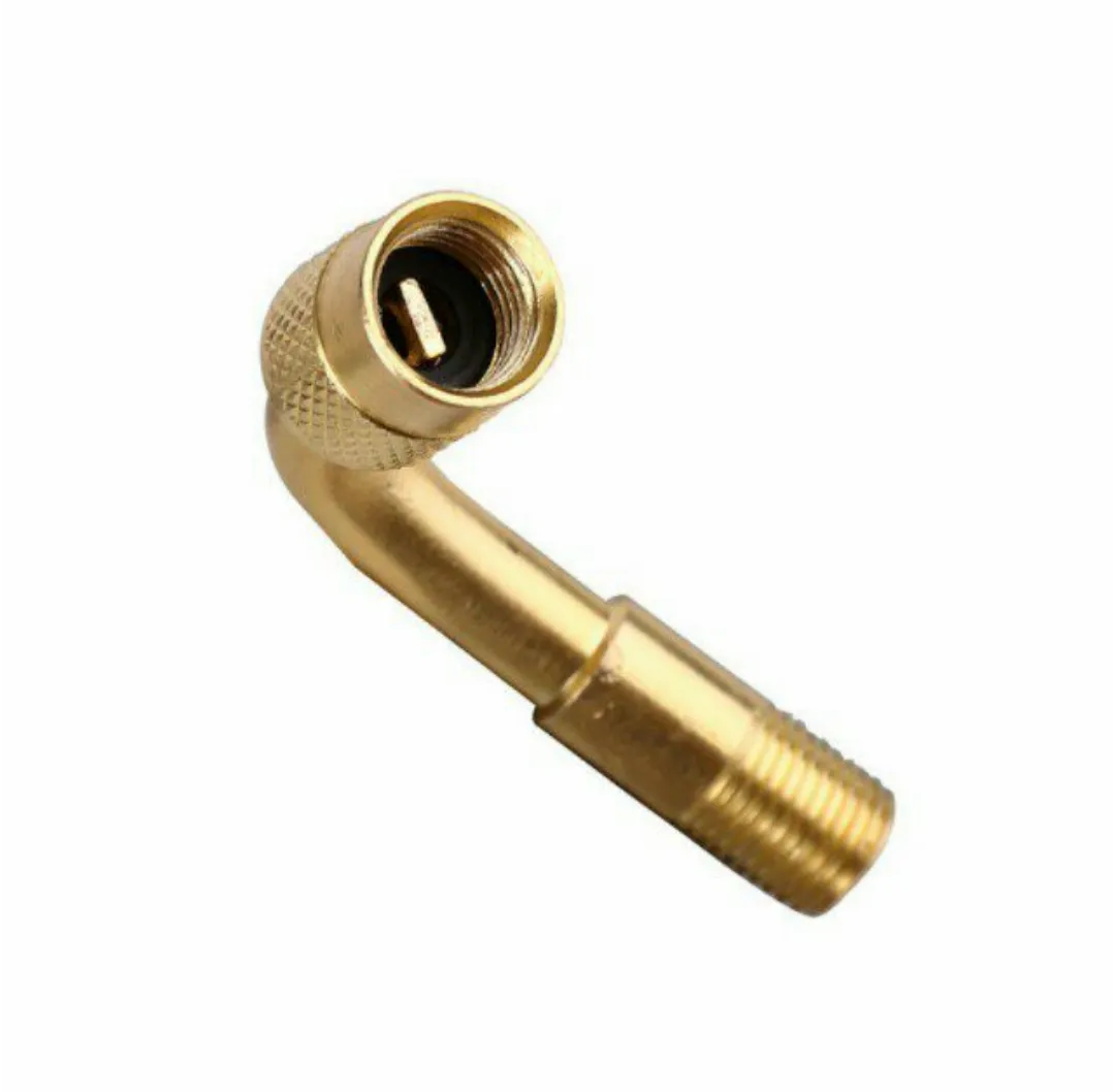 90 Degree Angle Tyre Valve Schrader Valve Stem with Extension Adapter Tube Kit