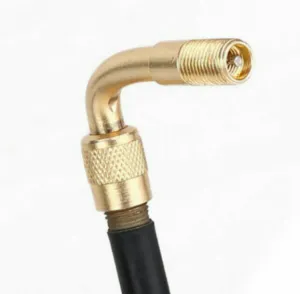 90 Degree Angle Tyre Valve Schrader Valve Stem with Extension Adapter Tube Kit