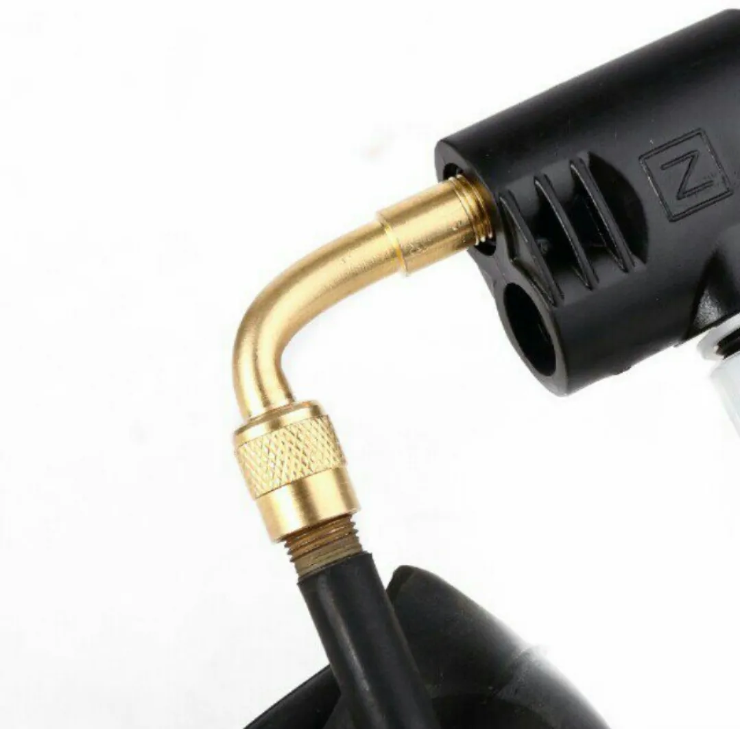 90 Degree Angle Tyre Valve Schrader Valve Stem with Extension Adapter Tube Kit