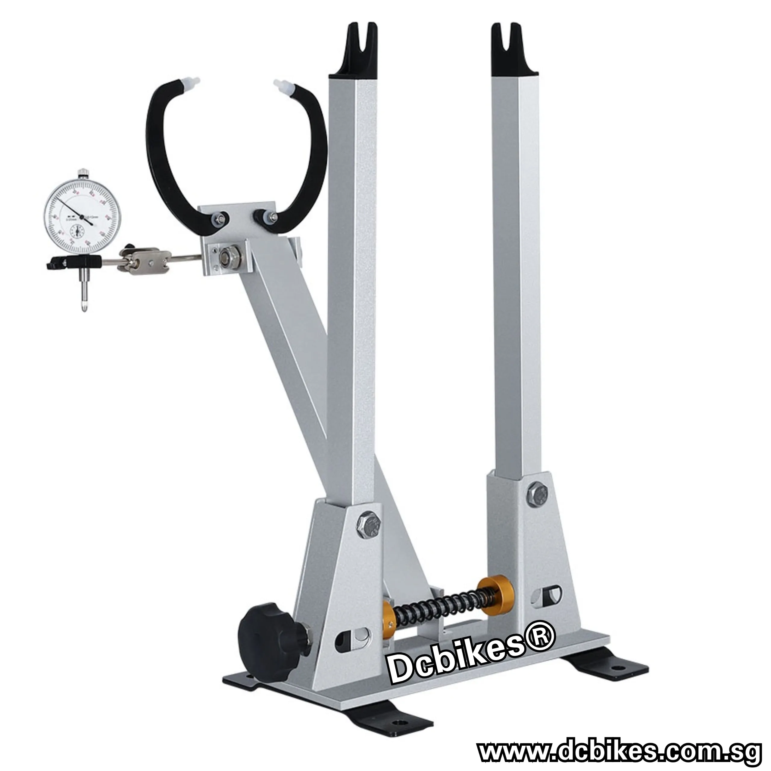 9mm Quick Release QR Bicycle Wheel Truing Stand For 16" to 29"/700c   1 Indicator Dial Gauge Adjustment Repair Tool