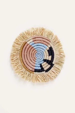 Abstract Form Fringe Set of 4 Coasters