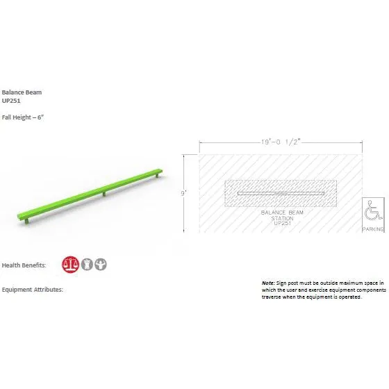 ActionFit Balance Beam Station