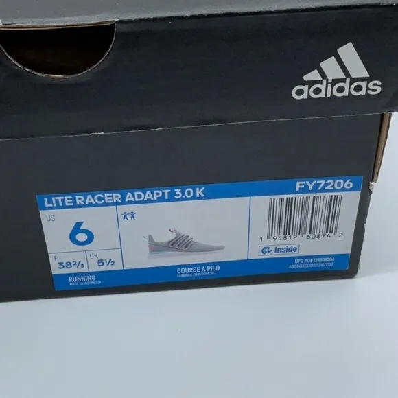 ADIDAS LITE RACER ADAPT 3.0 RUNNING SHOE - KIDS'