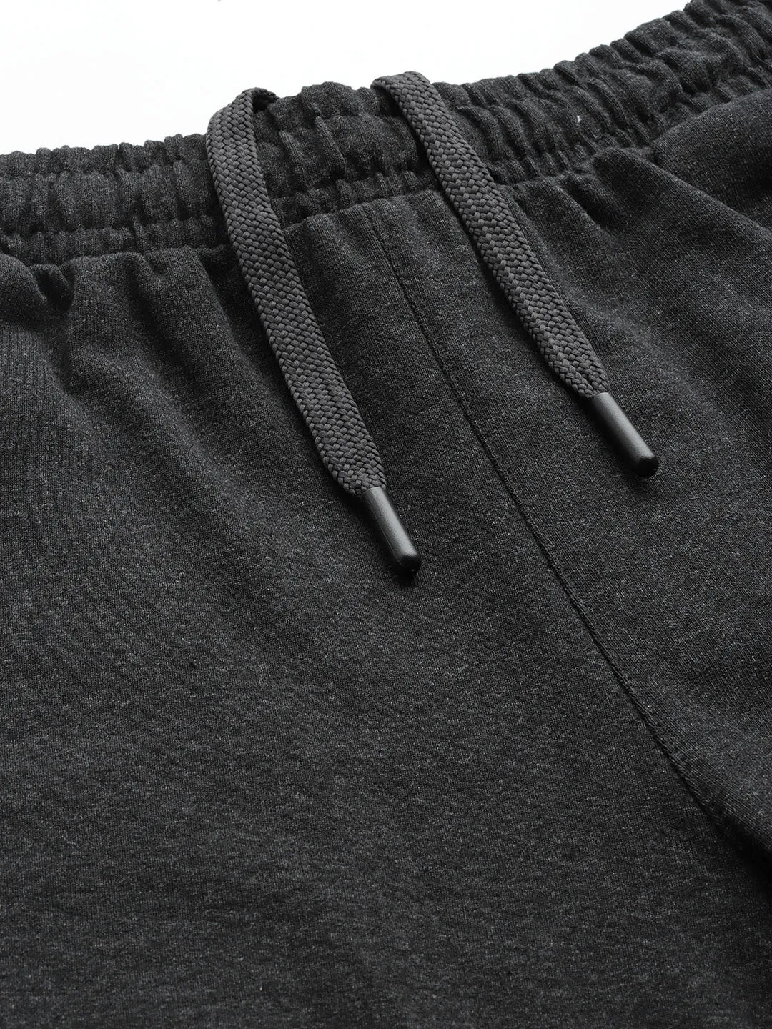 Alcis Men Charcoal Grey Solid Running Shorts