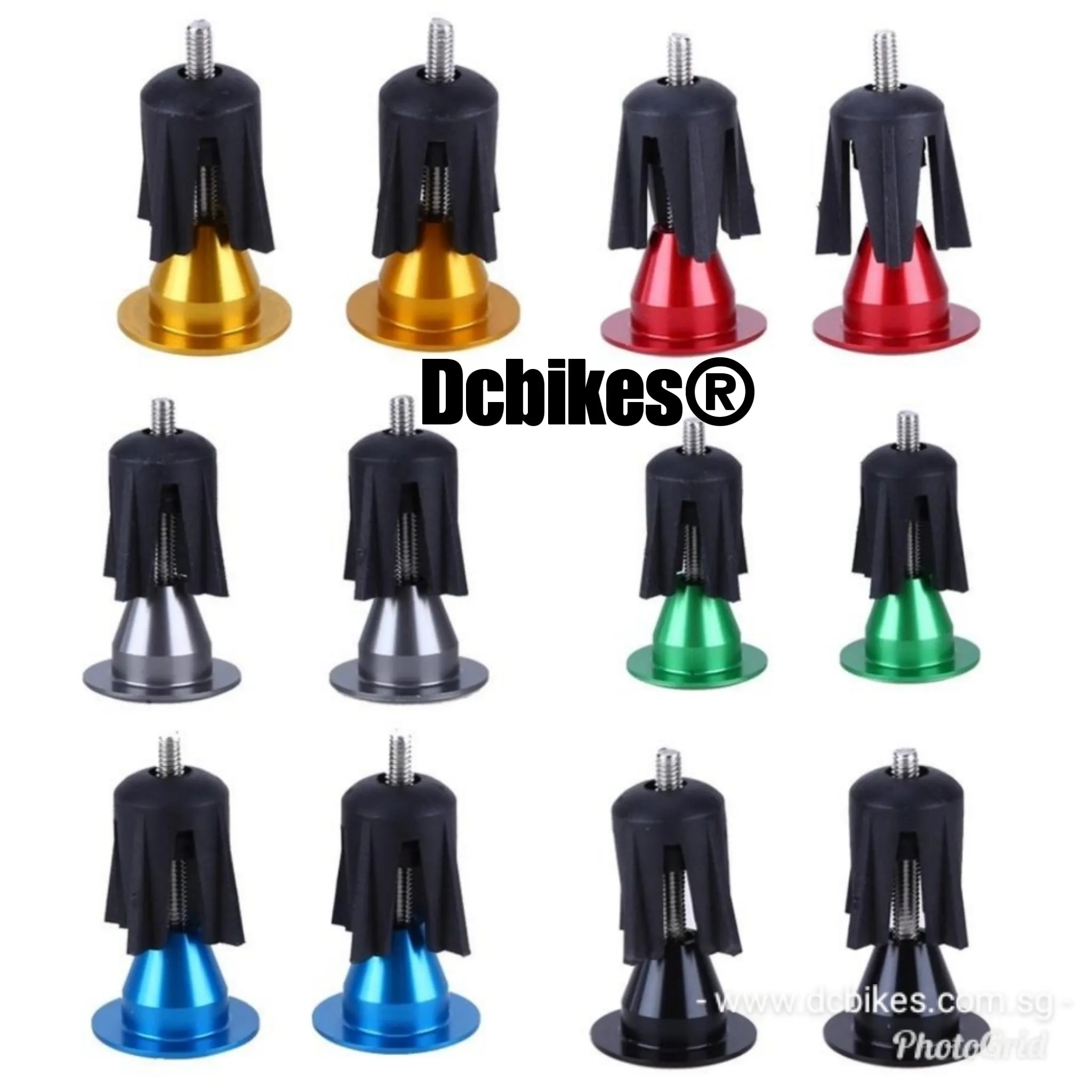 Aluminum Handlebar Grips Handle Bar Cap End Plugs