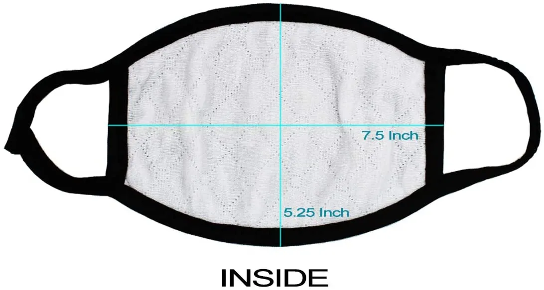 Amba7 USA Eagle Logo Reusable Breathable Cloth Face Mask - Machine Washable, Non-Surgical Double Layer Anti-Dust Protection, Unisex - For Home, Office, Travel, Camping or Cycling 5-Pack With Filters (30 PCS), In Stock