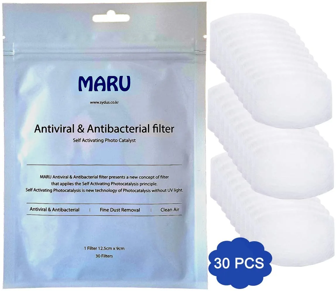 Amba7 USA Eagle Logo Reusable Breathable Cloth Face Mask - Machine Washable, Non-Surgical Double Layer Anti-Dust Protection, Unisex - For Home, Office, Travel, Camping or Cycling 5-Pack With Filters (30 PCS), In Stock