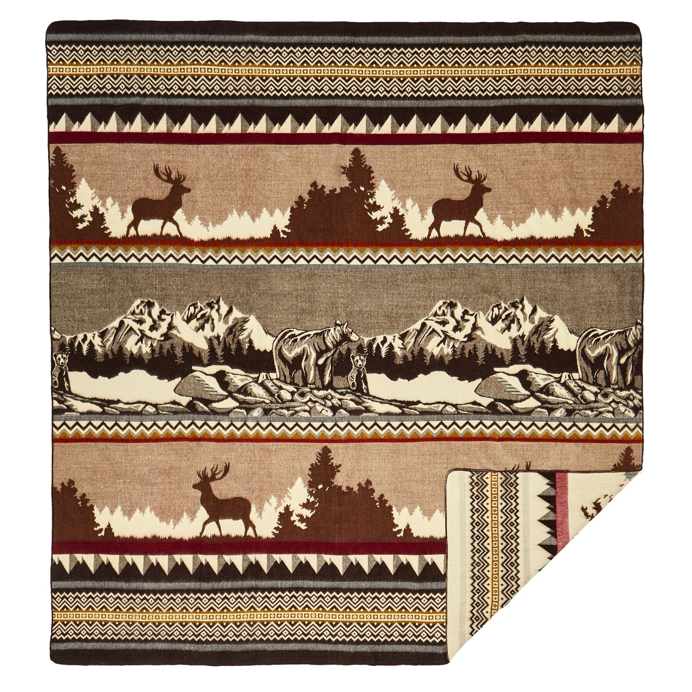 Artisan-Made Southwestern Blanket - Mountain Range