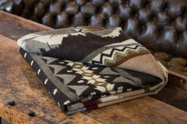 Artisan-Made Southwestern Blanket - Mountain Range