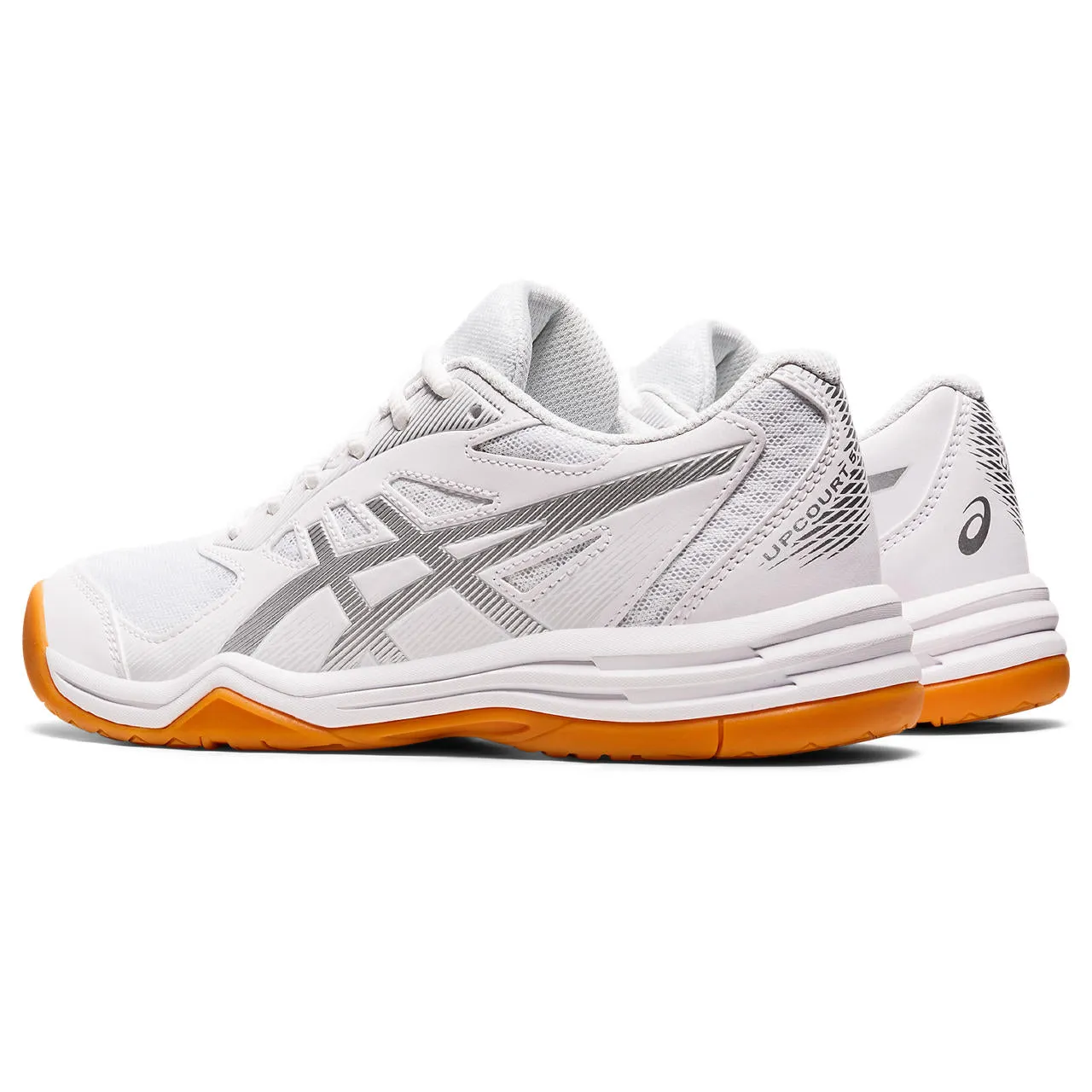 Asics Gel Upcourt 5 Women's Indoor Court Shoe (White/Pure Silver)