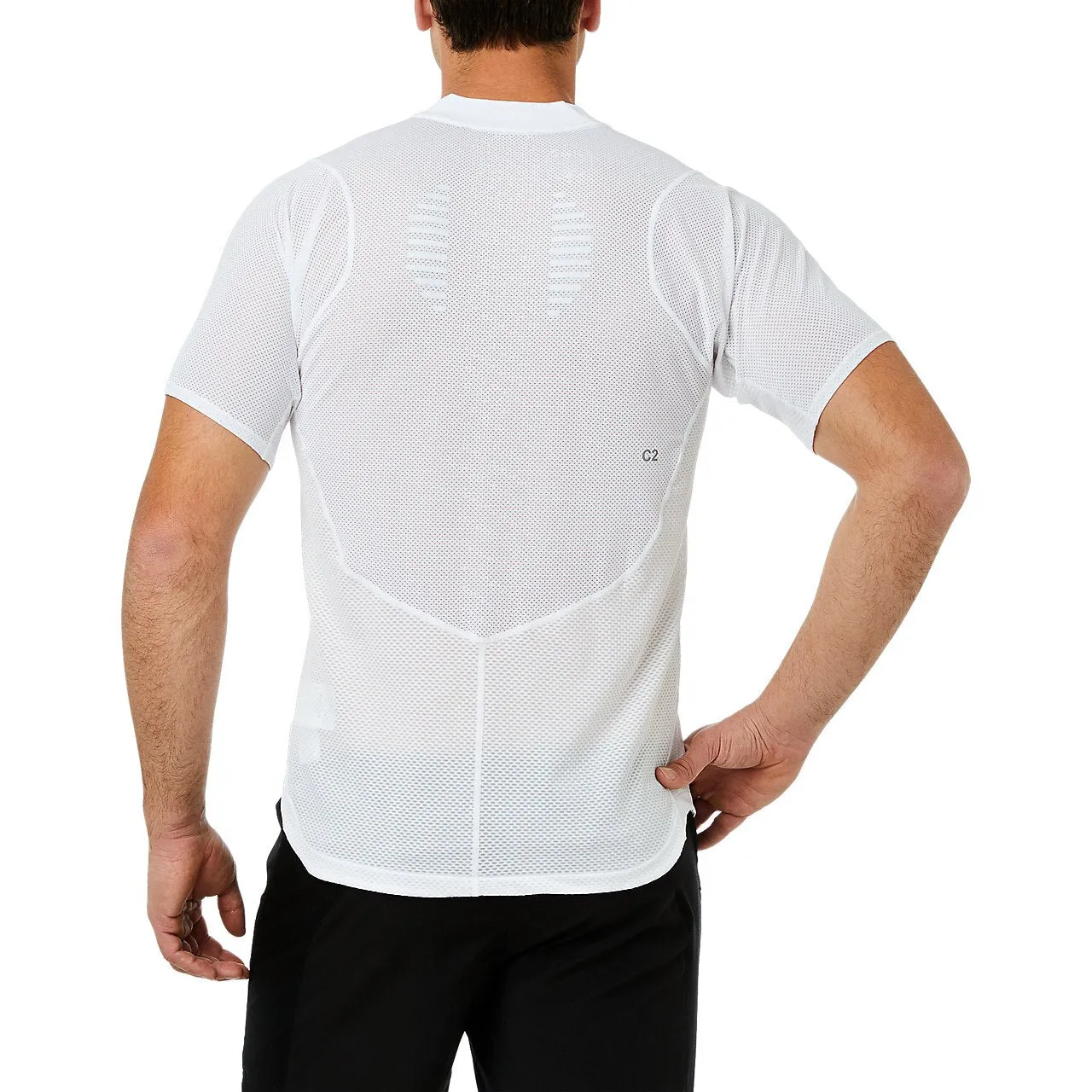 Asics Men's Gel Cool Short Sleeve Top (White)