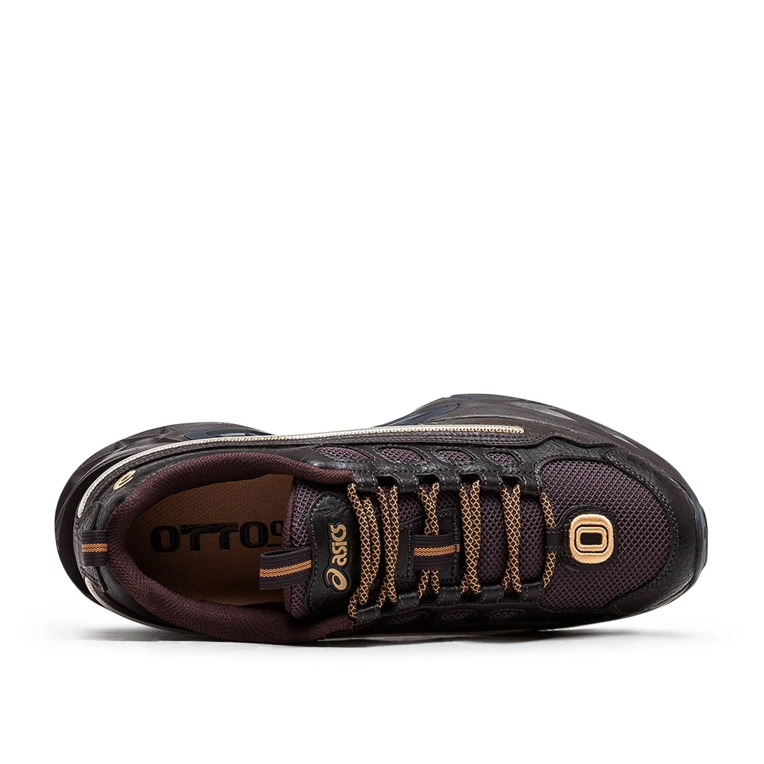asics x otto958 protoblast-cmlviii (dark brown / Pure gold)