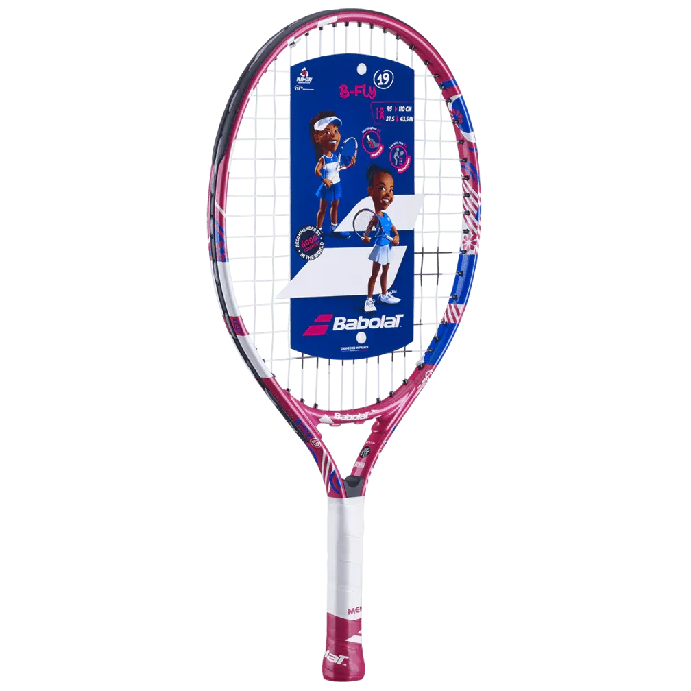 BABOLAT B'FLY 19" JR TENNIS RACKET - STRUNG