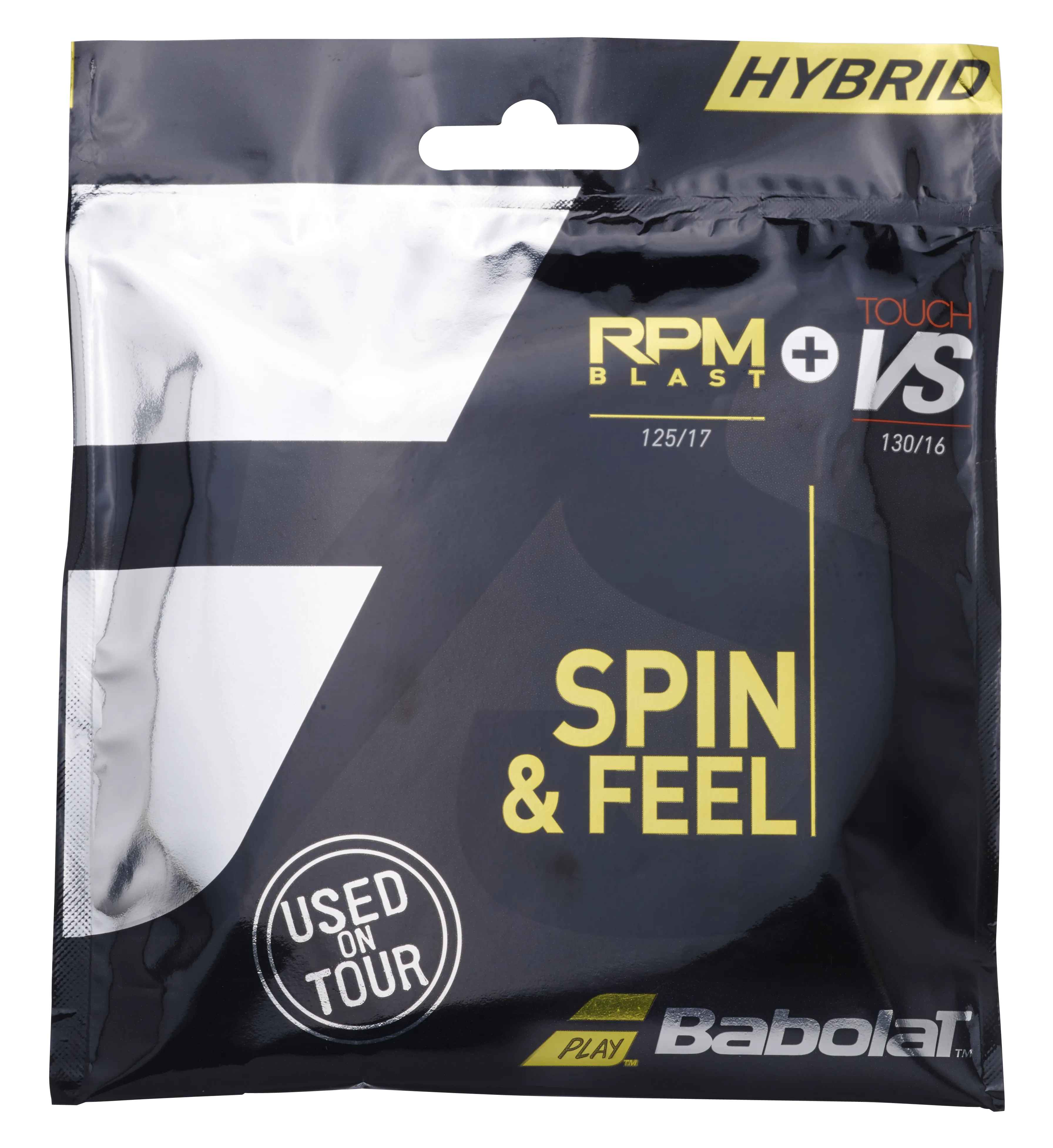 Babolat Spin & Feel (RPM Blast 17/1.25 & Babolat Touch VS 16/1.30) Hybrid Tennis String