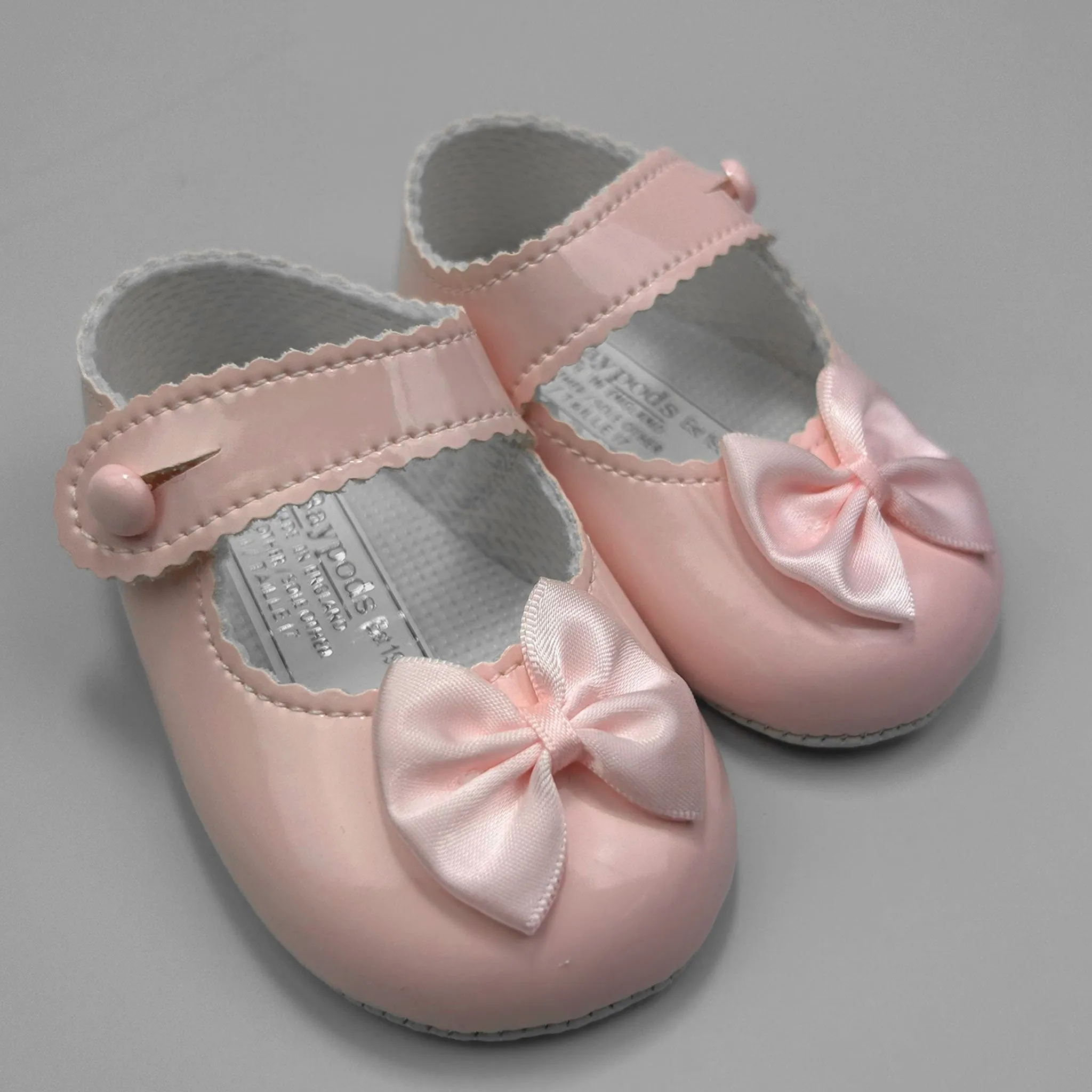 Baby Girl Shoes Baypods Soft Sole Pink Crib Shoes