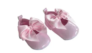 Baby Girls Bow Shoes - Pink