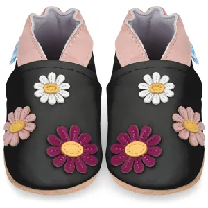Baby Shoes Daisy Flowers