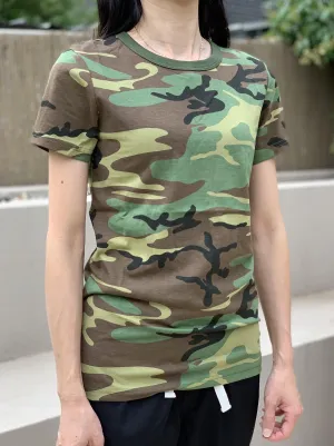 Backbone Womens Ladies Army Outdoor Gym Training Running Boot Camp Camo T-Shirt Top Tee