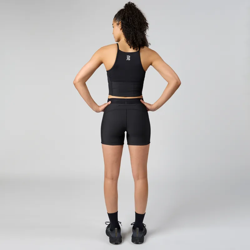 Bandit Running - Stamina 6 Pocket Nova Crop - Black
