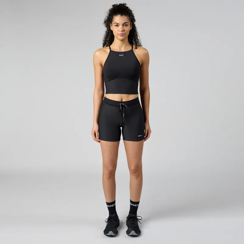 Bandit Running - Stamina 6 Pocket Nova Crop - Black