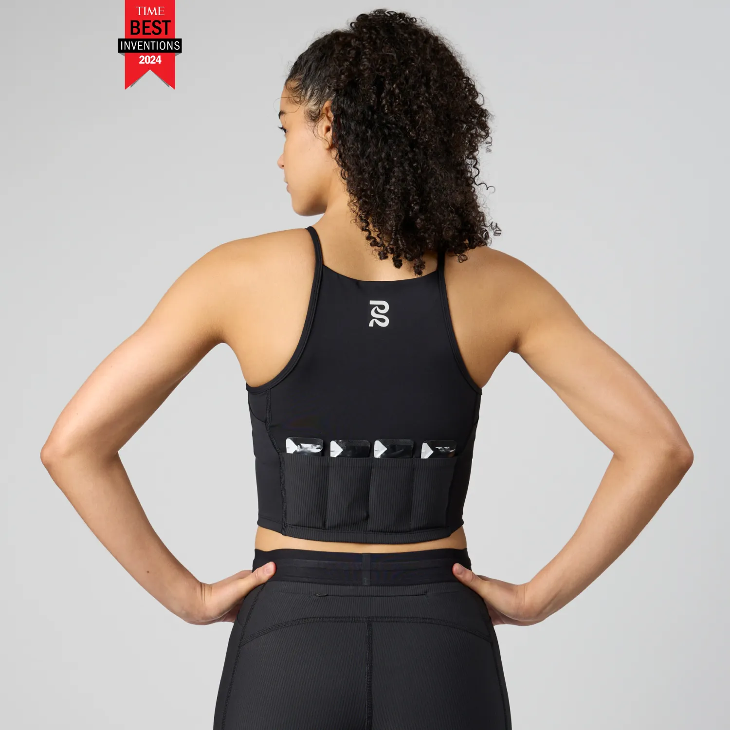 Bandit Running - Stamina 6 Pocket Nova Crop - Black