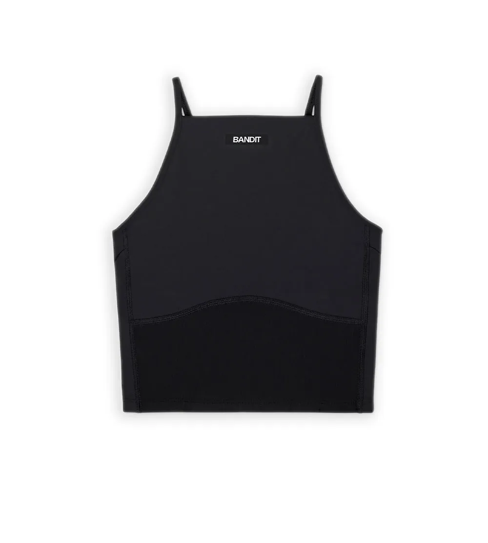 Bandit Running - Stamina 6 Pocket Nova Crop - Black