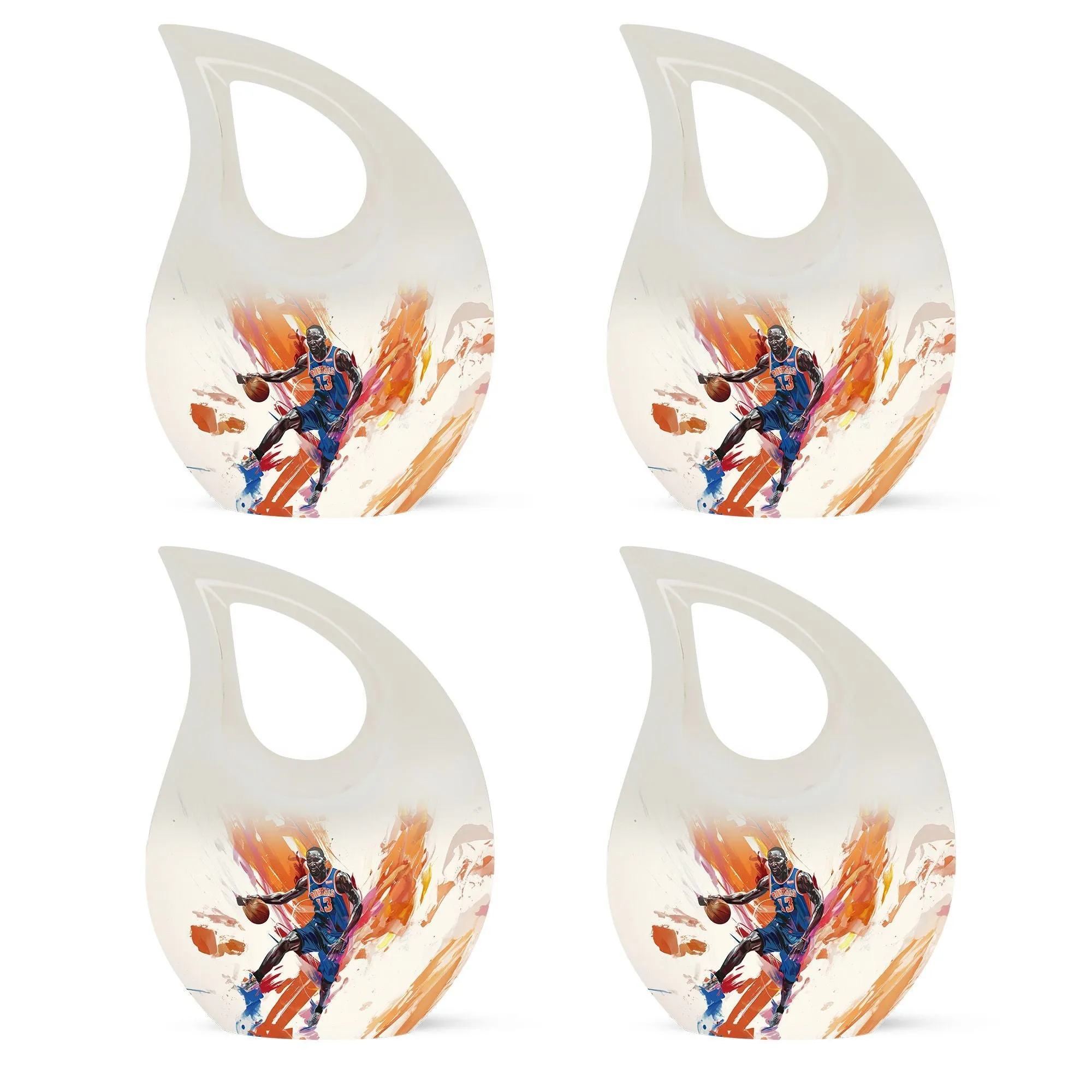 Basketball Cross Drop: An Alluring Keepsake Urn for  Memories