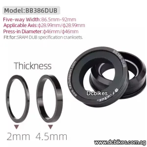 BB386 | PF30 Ceramic Press Fit Bottom Bracket BB For Shimano | Sram DUB GXP Crank