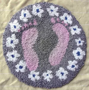 Beach Feet Round Pattern