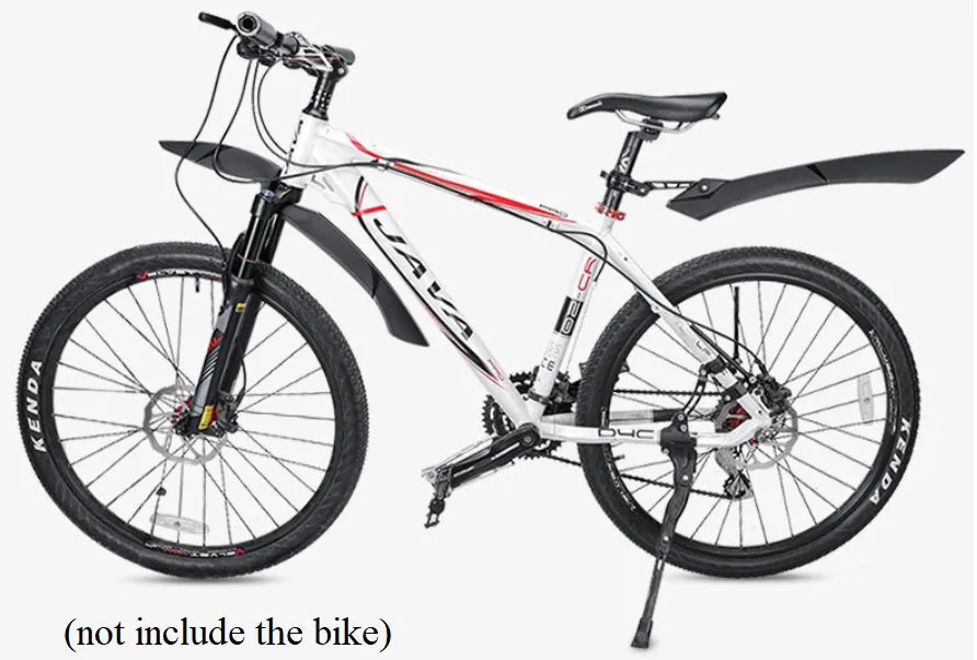 Bike Bicycle Mudguards - Quality, Front (Fork mounted)   Rear (Seatpost mounted)