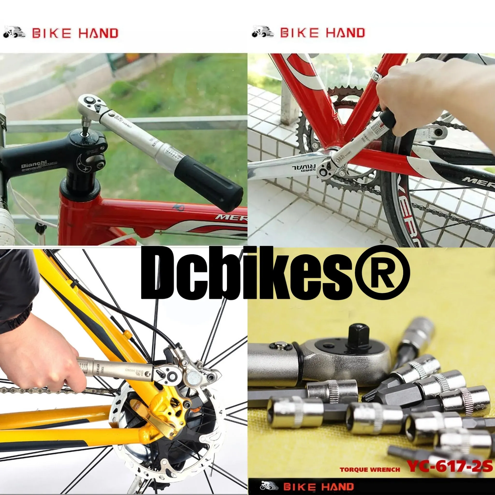 Bike Hand 1/4'' MTB Road 2Nm-24Nm Pro Torque Wrench Set Tools