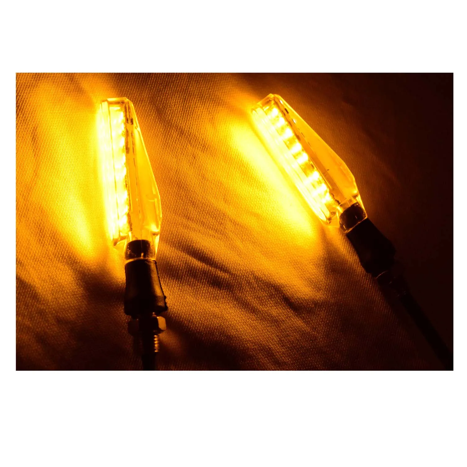 Bike Indicator  White And Amber (Pack of 4)